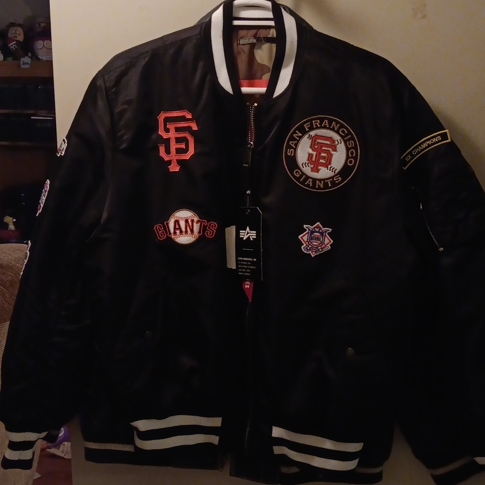 San francisco giants alpha flight jacket x x l
